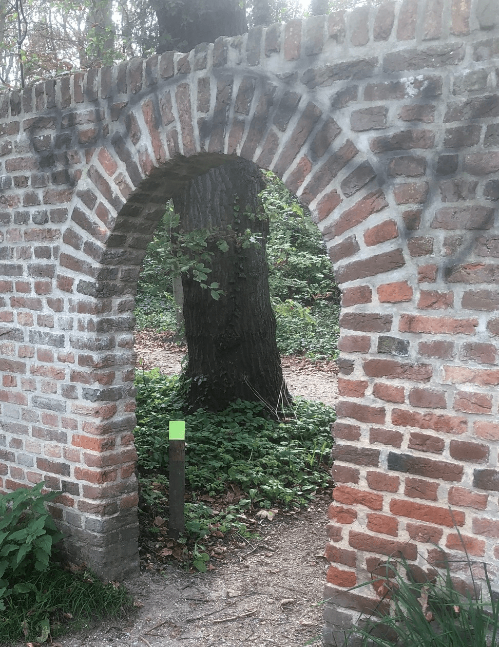Routeaanduiding bij Park Scheijbeeck
