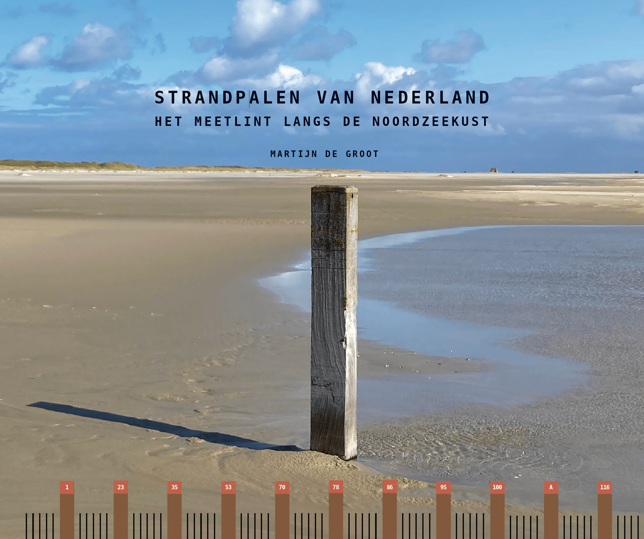 Strandpalen van Nederland door Martijn de Groot